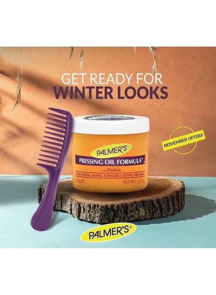 PALMER'S Palmers Hair Cream Pressing Oil Formula With Protien - 150 Gm - Image 4